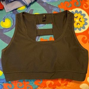 Black sports bra
